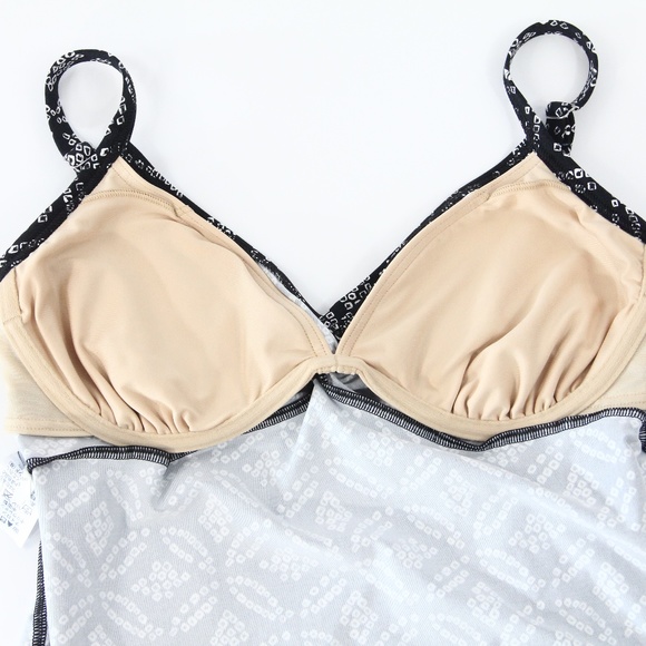 Lands' End Swimsuit sz 8 Women Tankini Top Underwire Swimming - Picture 6 of 7